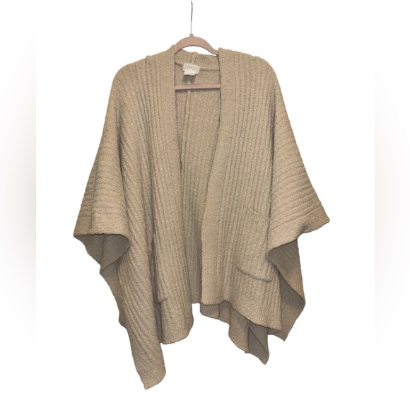 Softies Cream Shrug Poncho Sweater - Picture 1 of 5